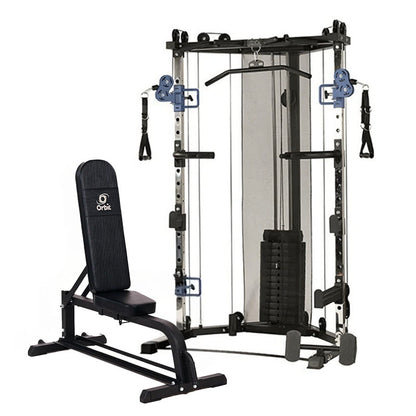 MightyMax X302 Functional Trainer/Half Rack w/Bench