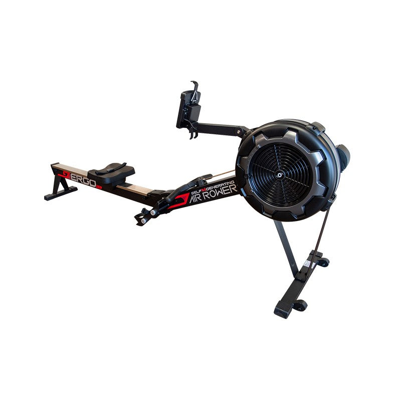 BLK Friday Special - Ergo6.3 Self Generating Air Rower with Massage Gun